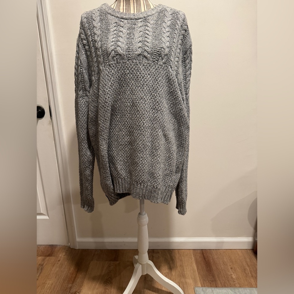 Goodfellow & Co Gray Cable Knit Pullover